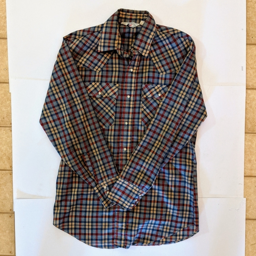 Vintage Levi cowboy long sleeve snap button shirt